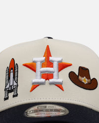 New Era Houston Astros 'Chrome City Icons' 9FORTY A-Frame Snapback Chrome/Official Team Color