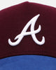 47 Brand Atlanta Braves 'Autumn Tones' Offside Snapback Maroon