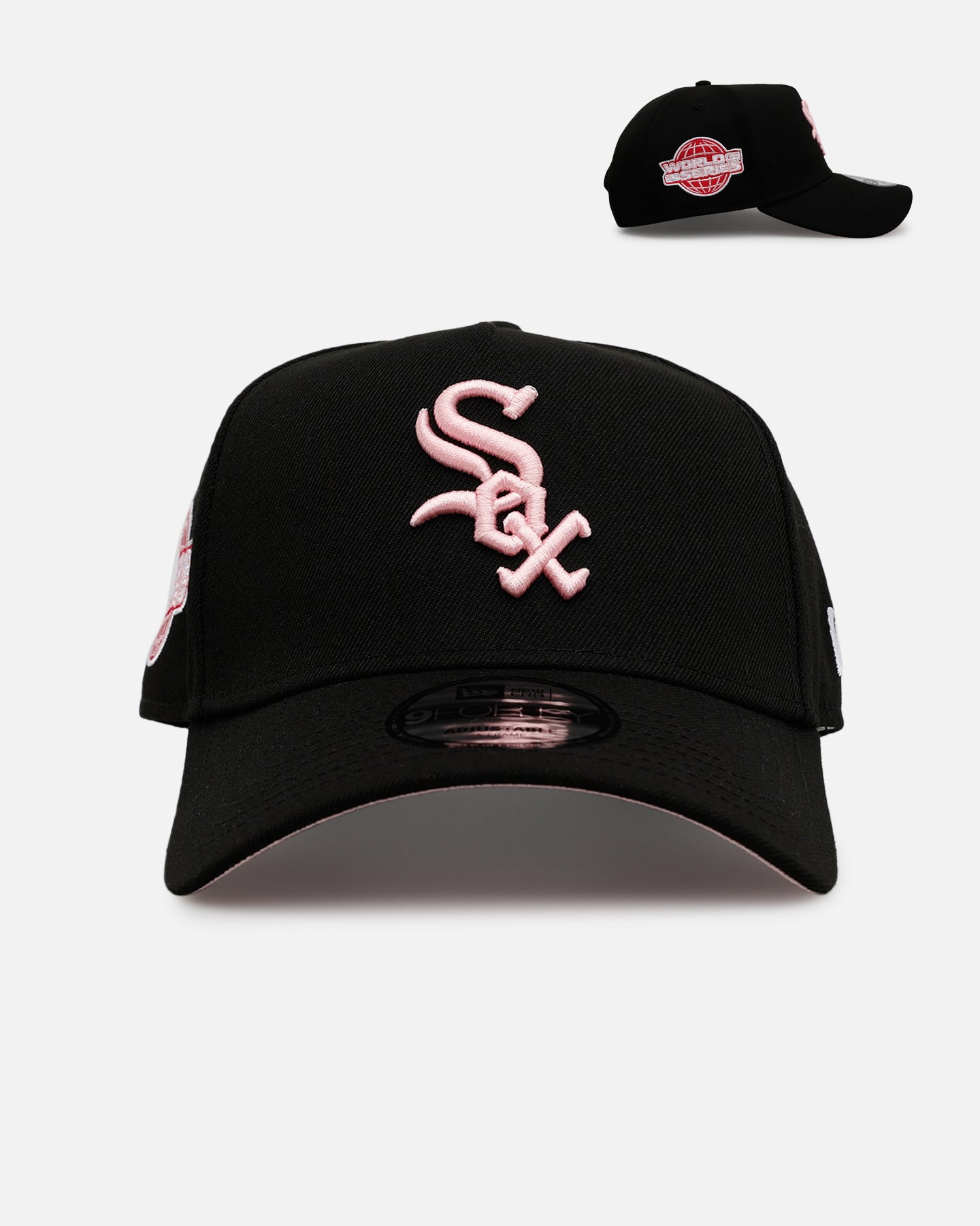 NEW ERA × BLACKPINK WHITE SOX 9FORTY New Era Chicago White Sox 'Black And Pink' 9FORTY A-Frame Snapback