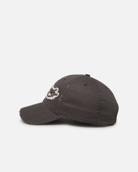 Ed Hardy Distressed Strapback Cap Washed Black