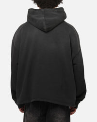 Represent Embellished Hoodie Stained Black