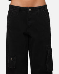 XXIII Women's Corporal Cargo Jeans Washed Black