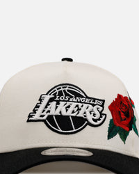 New Era Los Angeles Lakers 'Chrome Black Roses' 9FORTY A-Frame Snapback Chrome/Black