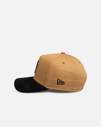 New Era New York Yankees "Wheat Black Suede" 9Forty A-Frame Snapback Beige/Khaki