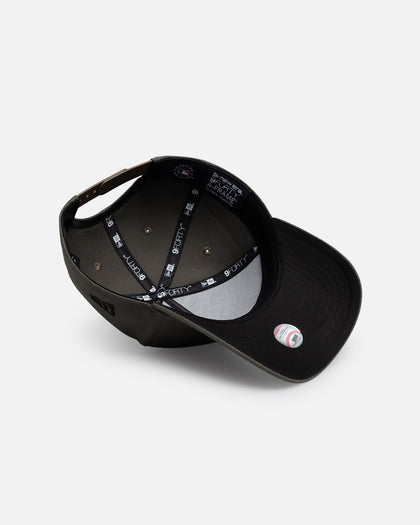 New Era New York Yankees "Moss Canvas" 9Forty A-Frame Snapback Dark Green