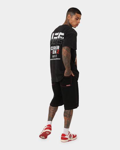 UFC By Goat Crew 214 Card Vintage T-Shirt Black Wash