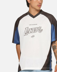 Mitchell & Ness Los Angeles Lakers Warehouse Rave Jersey White/Brown