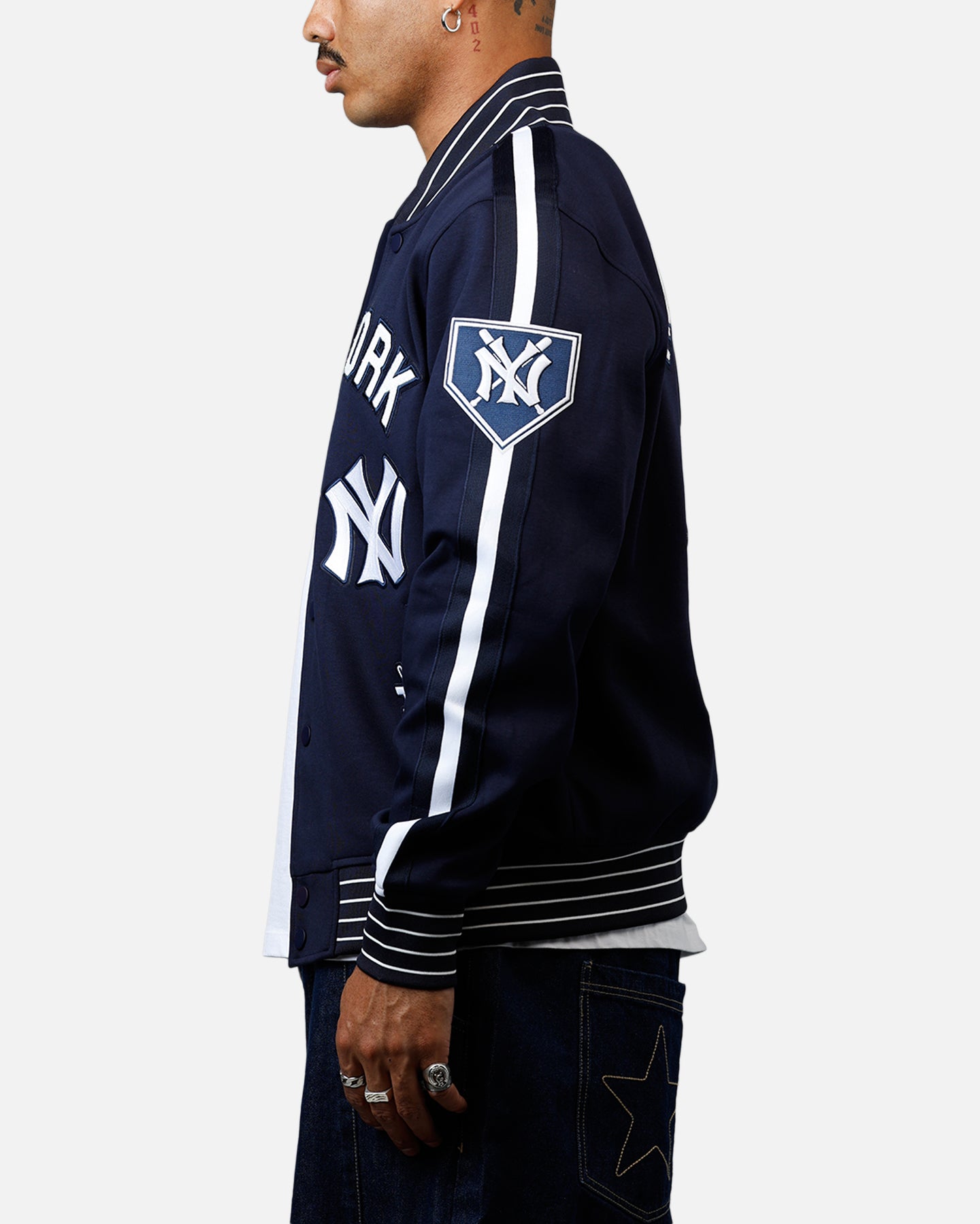 Pro Standard New York Yankees Double Knit Jacket Navy | Culture