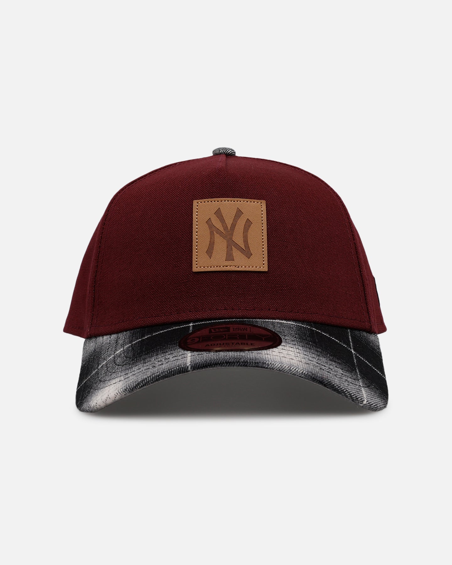 ニューエラ ニューヨークヤンキース 9forty A-FRAME ワインレッド New Era New York Yankees 'Workwear' 9FORTY A-Frame Snapback Maroon