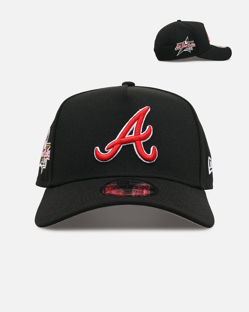 New Era Atlanta Braves 'Black And Team Color' 9FORTY A-Frame Snapback Black/Official Team Color