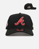 New Era Atlanta Braves 'Black And Team Color' 9FORTY A-Frame Snapback Black/Official Team Color