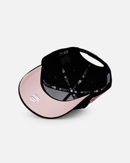New Era Atlanta Braves 'Black And Pink' 9FORTY A-Frame Snapback Black/Pink