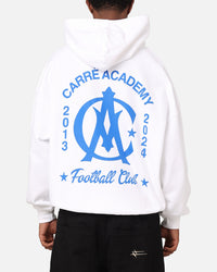 Carre Academy Chest Hoodie White