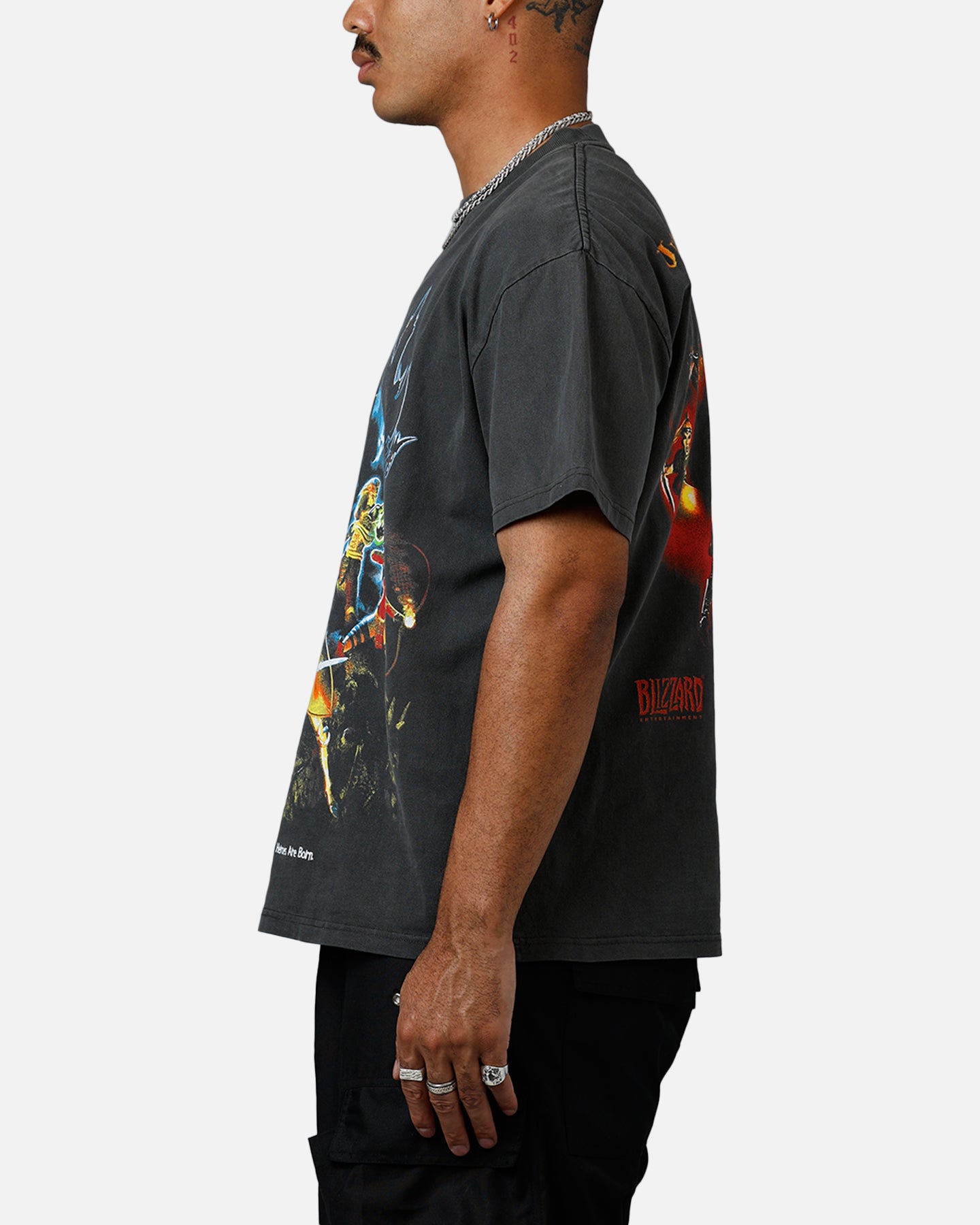 73Studio X Diablo II Halloween Heroes Are Born T-Shirt Black Wash