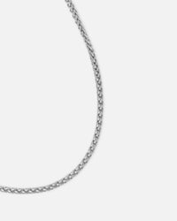 Saint Morta 2MM Palm Chain White Gold