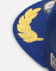 New Era New York Yankees 'Podium Pack' Pre-Curved Golfer Trucker Snapback Light Royal/Metallic Gold