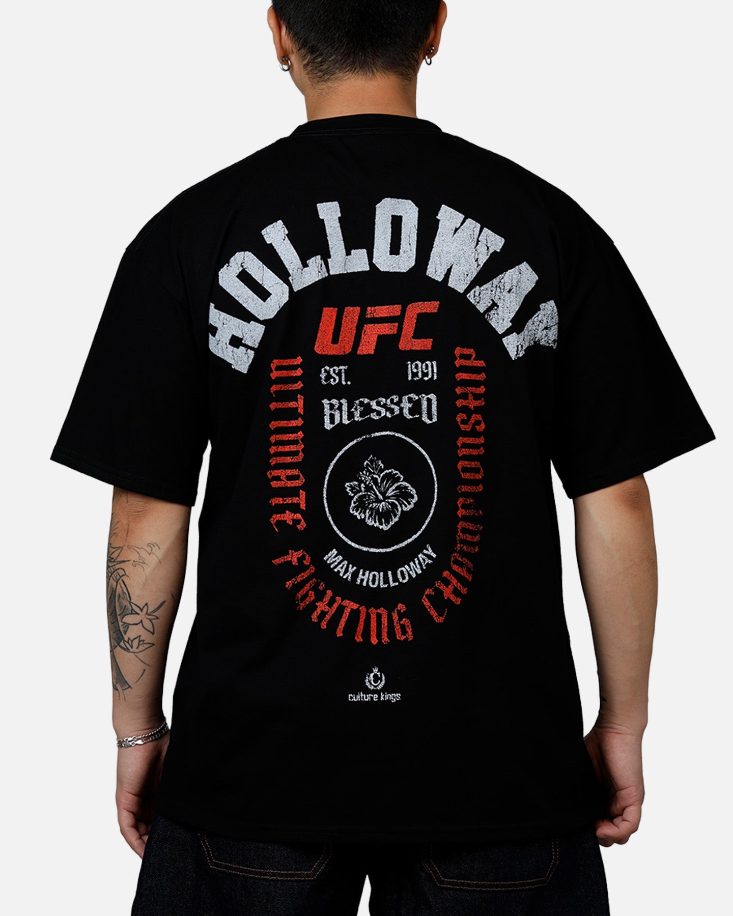 UFC マックス ホロウェイ Tシャツ ブラック UFC By Culture Kings UFC 326 Max Holloway T-Shirt Black | Culture