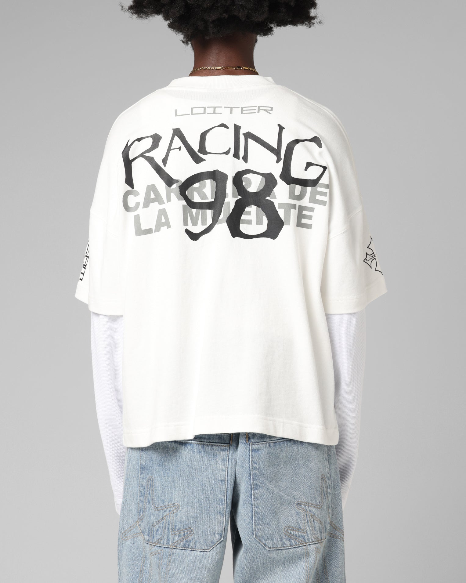 Loiter Performance Layered Long Sleeve T-Shirt Off White | Culture