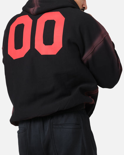 The Anti Order Mosh Boxy Hoodie Sunfade Black/Red