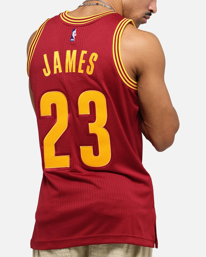 Mitchell & Ness Cleveland Cavaliers Lebron James 2015 Dark Jersey Burgundy
