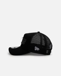 New Era Detroit Tigers 'Distressed' 9FORTY A-Frame Trucker Snapback Black/White