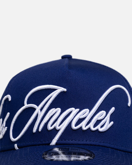 New Era Los Angeles Dodgers "Calligraphic" 9Forty A-Frame Snapback Dark Blue