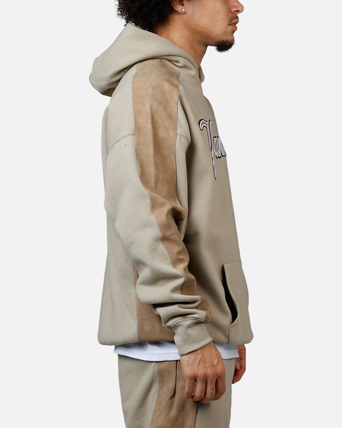 Pro Standard New York Yankees Panel Hoodie Tan | Culture Kings US