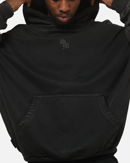 Saint Morta Athltc R3 Boxy Hoodie Washed Black