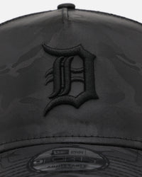 New Era Detroit Tigers 'Camo' 9FORTY A-Frame Trucker Snapback Black