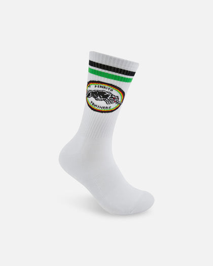 Foot-ies Penrith Panthers Crew Socks 2 Pack White/Black