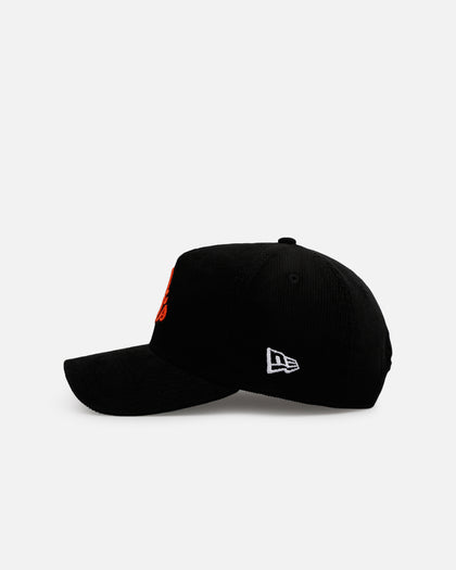 New Era Baltimore Orioles 'Black Cord' 9FORTY A-Frame Corduroy Snapback Black