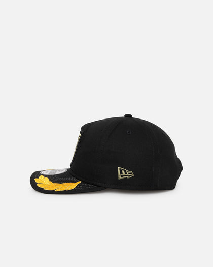 New Era Oakland Athletics 'Military Patch' Pre-Curved Golfer Snapback Black