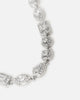 Saint Morta Iced Cluster Chain Iced White Gold