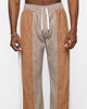 XXIII Charlie Wide Leg Pants Brown Combo Grey