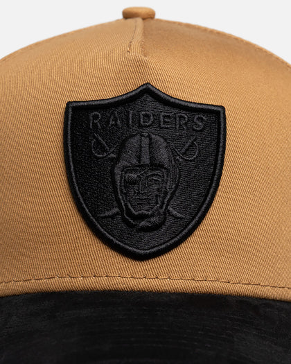 New Era Las Vegas Raiders "Wheat Black Suede" 9Forty A-Frame Snapback Beige/Khaki
