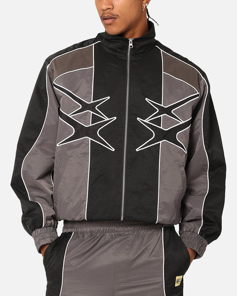 Loiter Paradise Track Jacket Black/Grey | Culture Kings US