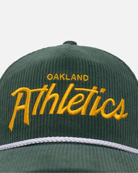 47 Brand Oakland Athletics 'MLB Opening Day' Corduroy Crossrope Hitch Snapback Dark Green
