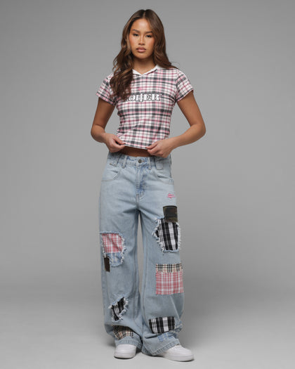 Loiter Patchwork Jeans Denim