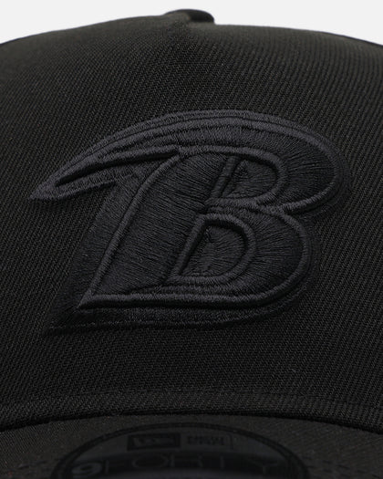 New Era Baltimore Ravens 'Black on Black' 9FORTY A-Frame Snapback Black/Black