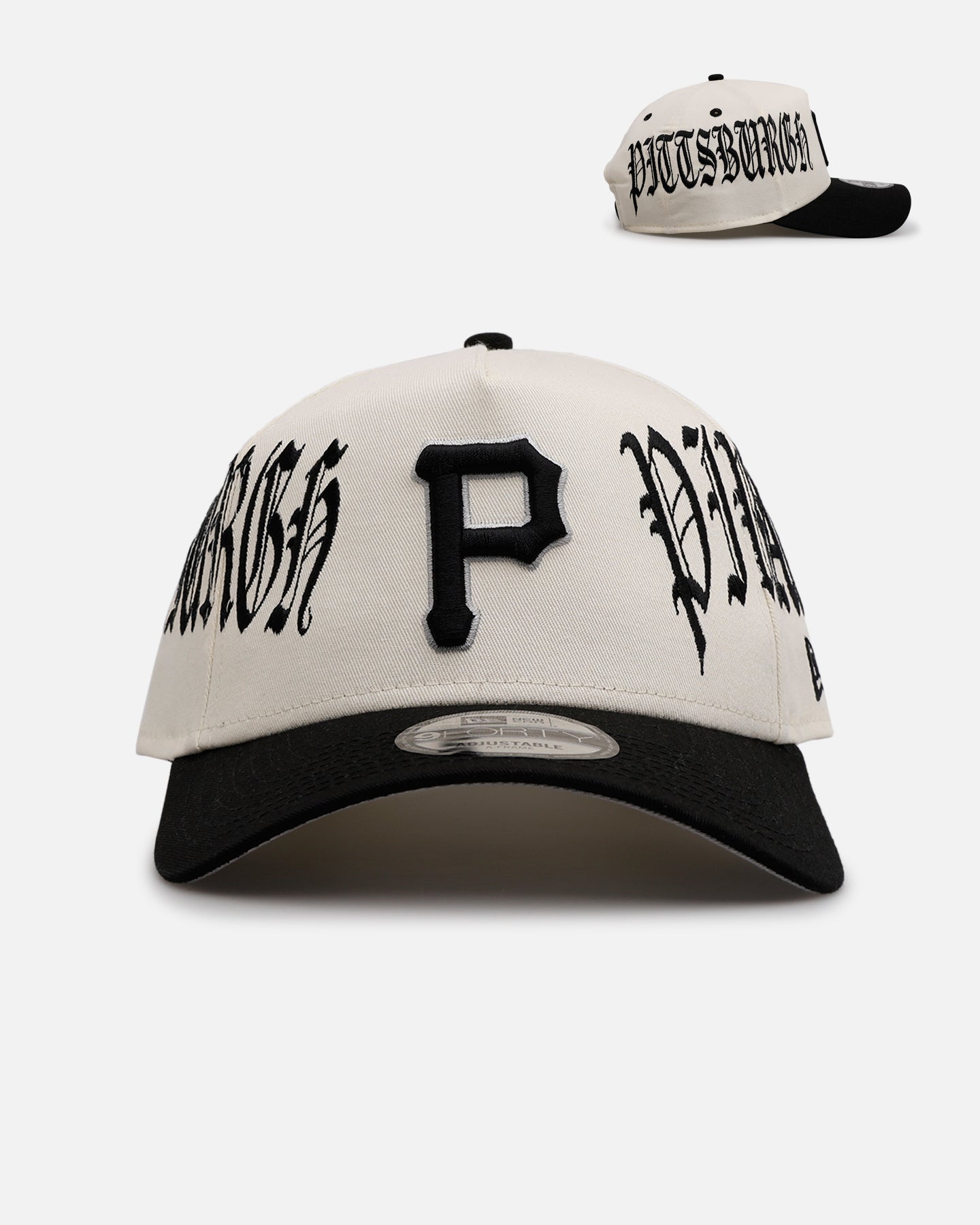 New Era Pittsburgh Pirates 'Gothic Script Two Tone' 9FORTY A-Frame