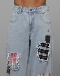 Loiter Patchwork Jeans Denim