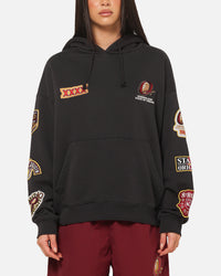 Mitchell & Ness Queensland Maroon 8 Straight Box Hoodie Washed Black