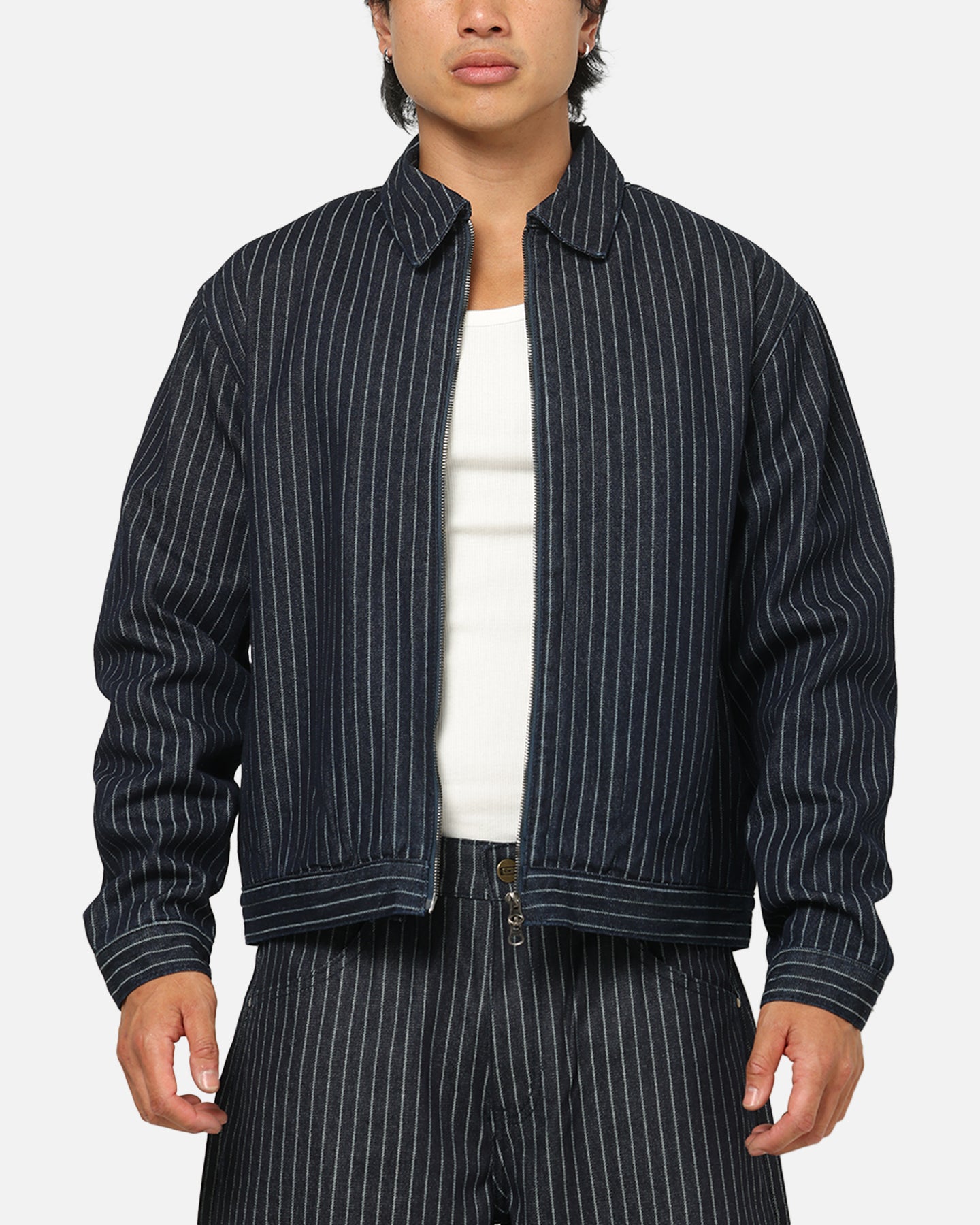 Carre Lockout Pinstripe Jacket Navy Pinstripe | Culture Kings US