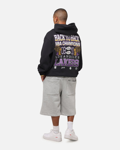 Mitchell & Ness Los Angeles Lakers Back To Back Hoodie Faded Black