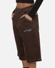 Ed Hardy Serpent Jorts Brown