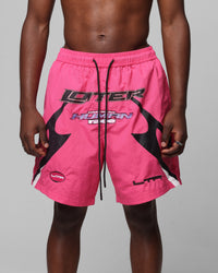 Loiter Motorway Walk Shorts Pink