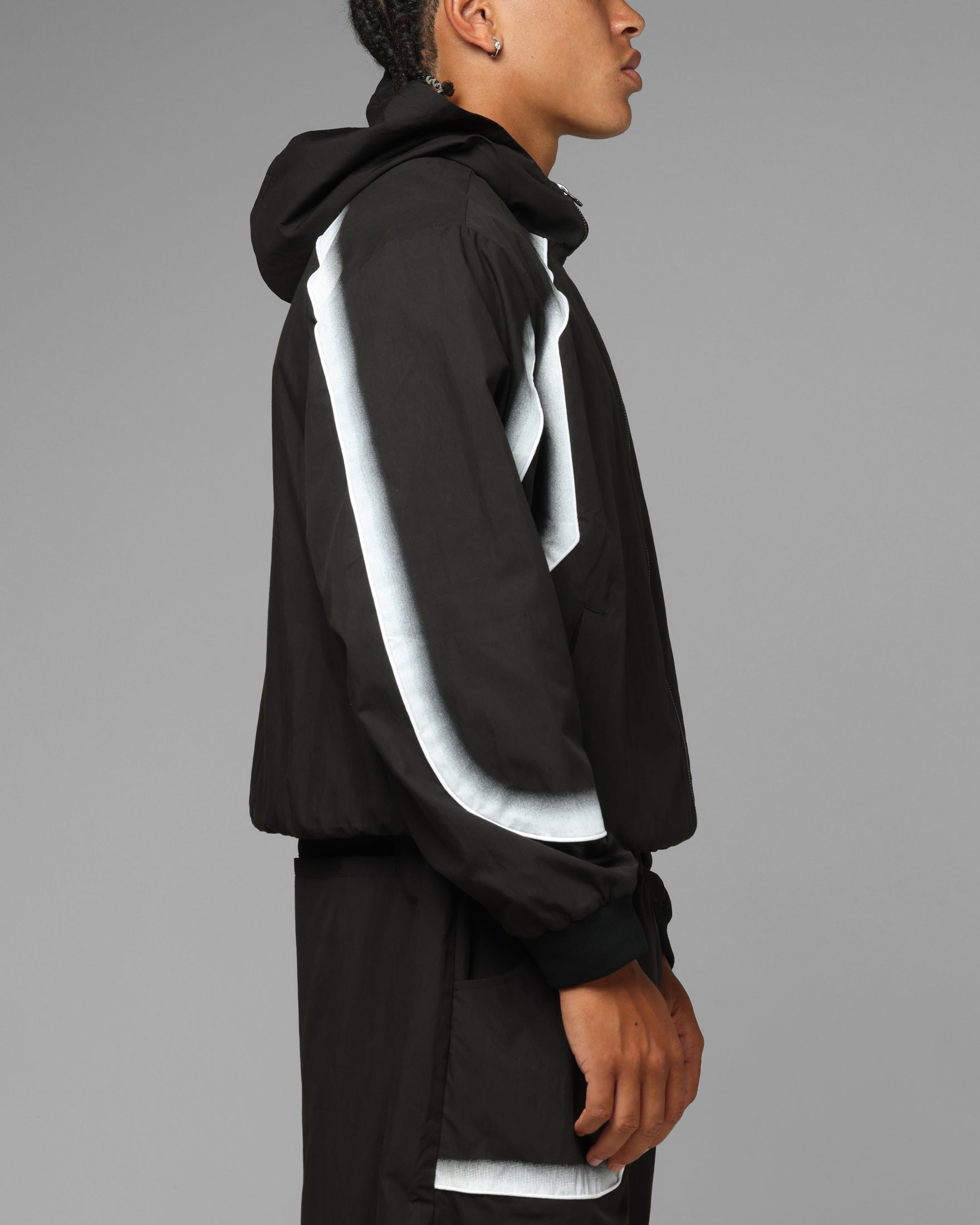 Loiter Spray Day Track Jacket Black | Culture Kings US