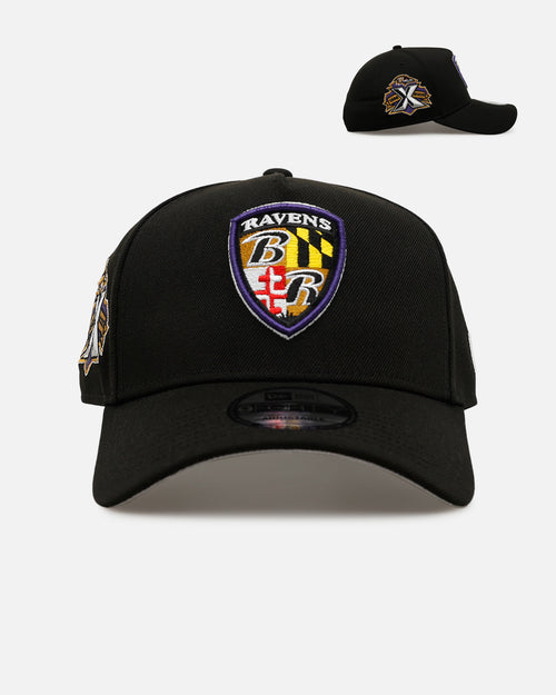 New Era Baltimore Ravens 'Black And Team Color' 9FORTY A-Frame Snapback Black/Official Team Color