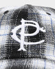Carre Chat Cap Black Plaid