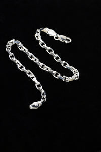 House Of Auric Straight Cut Cable Bracelet Sterling Silver
